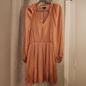 Current Air Rust Long Sleeve Dress